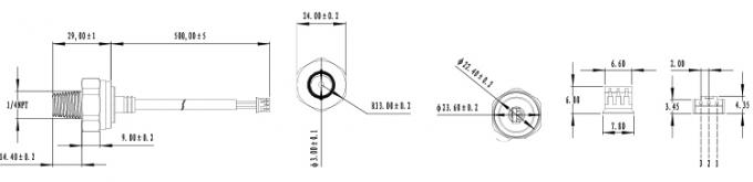Brass Nhà ở 20bar Cảm biến áp suất dầu động cơ gốm 0