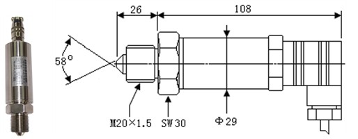 Bộ chuyển đổi áp suất khí quyển 10VDC siêu cao áp 1500MPa 1