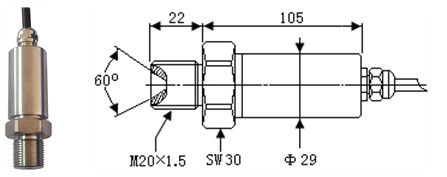 Bộ chuyển đổi áp suất khí quyển 10VDC siêu cao áp 1500MPa 2