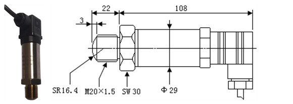 Bộ chuyển đổi áp suất khí quyển 10VDC siêu cao áp 1500MPa 0